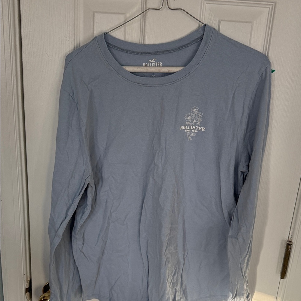 Hollister Sky Blue Cotton Tee